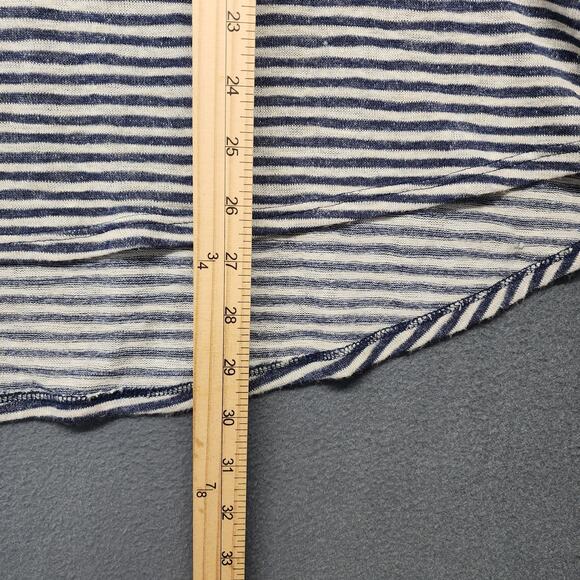 Anthropologie W5 Tank Top Womens Medium Blue White Stripe Racerback Knit USA - Picture 6 of 8